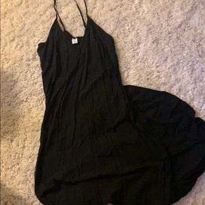 black maxi dress
